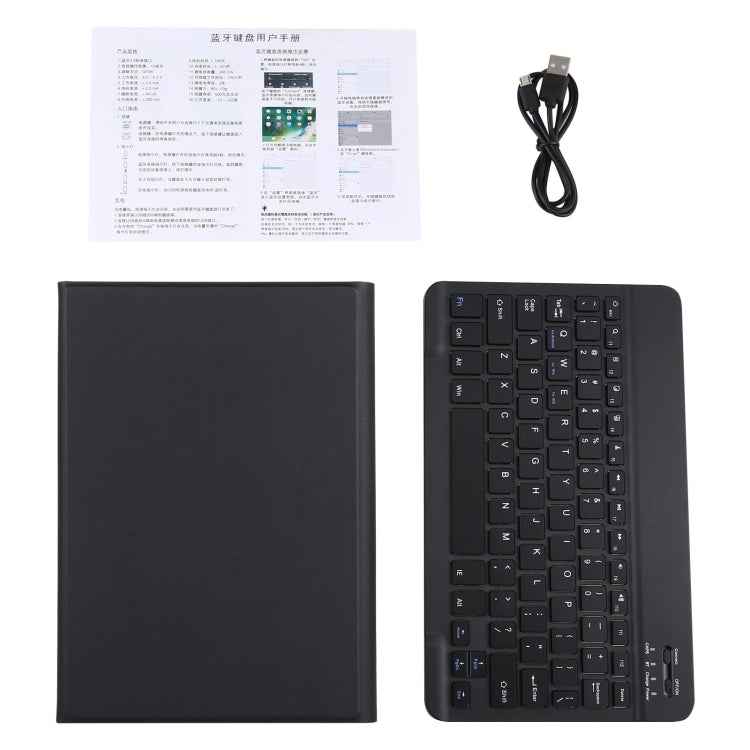 AM10 2 in 1 Removable Bluetooth Keyboard + Protective Leather Tablet Case with Holder for Lenovo M10 FHD Plus 10.3 inch