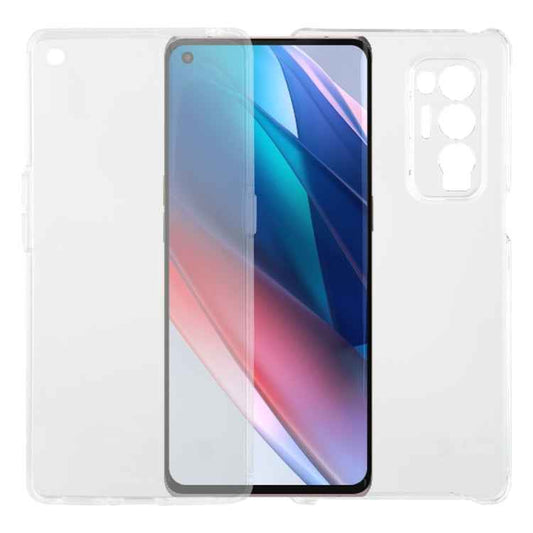 For OPPO Find X3 Neo PC+TPU Ultra-thin Double-sided Full Coverage Transparent Soft Case
