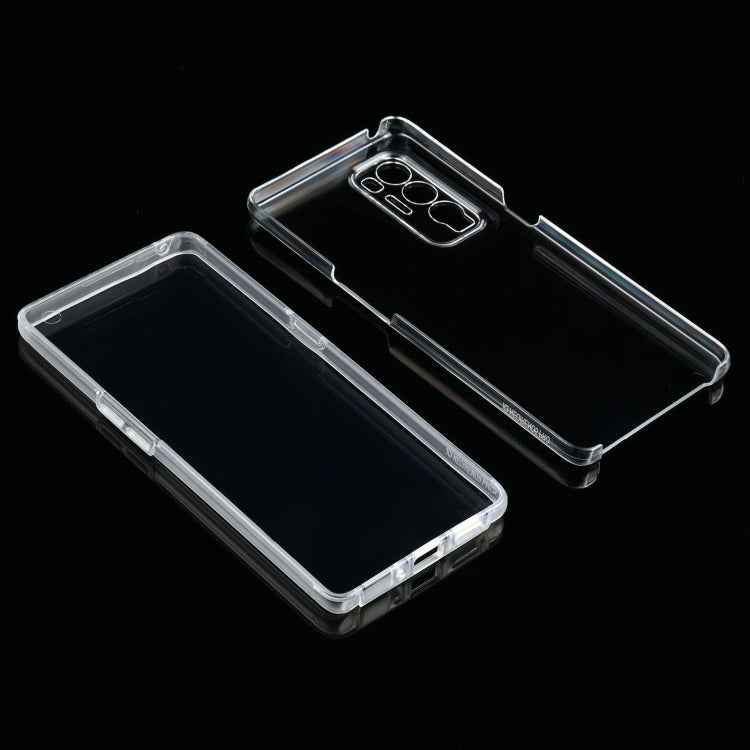 For OPPO Find X3 Neo PC+TPU Ultra-thin Double-sided Full Coverage Transparent Soft Case