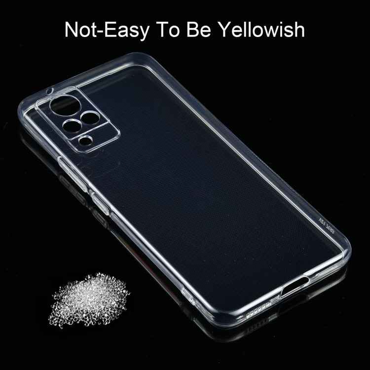 For vivo V21 0.75mm Ultra-thin Transparent TPU Soft Protective Case