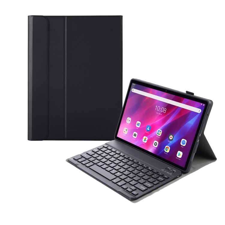 AK10 2 in 1 Detachable Bluetooth Keyboard + Lambskin Texture TPU Protective Leather Tablet Case with Holder for Lenovo Qitian K10 TB-X6C6X, AK10
