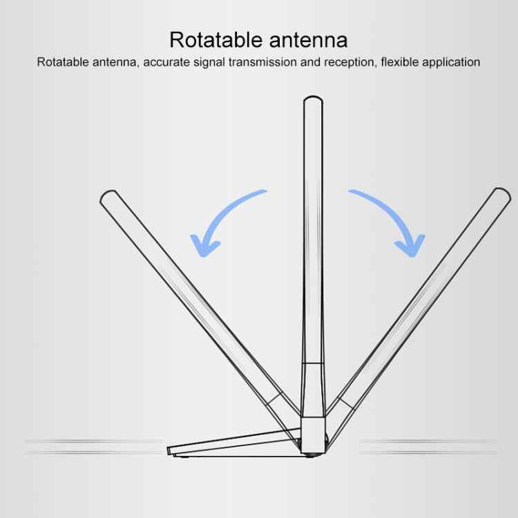 COMFAST CF-WU782ACV2 1300Mbps Dual-band Wifi USB Network Adapter with 2 Antennas