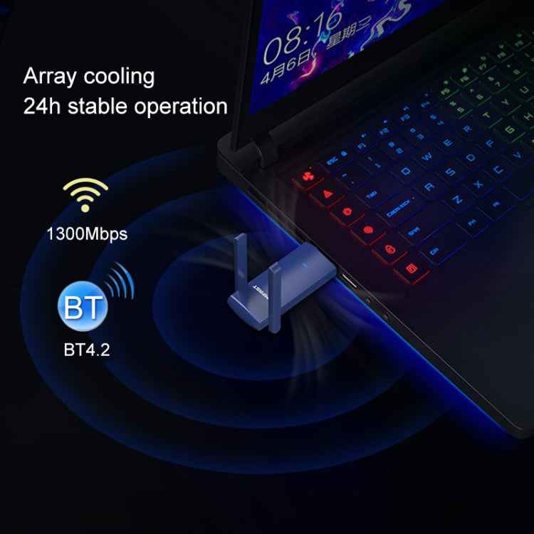 COMFAST CF-927B 1300Mbps Dual-band Bluetooth Wifi USB Network Adapter