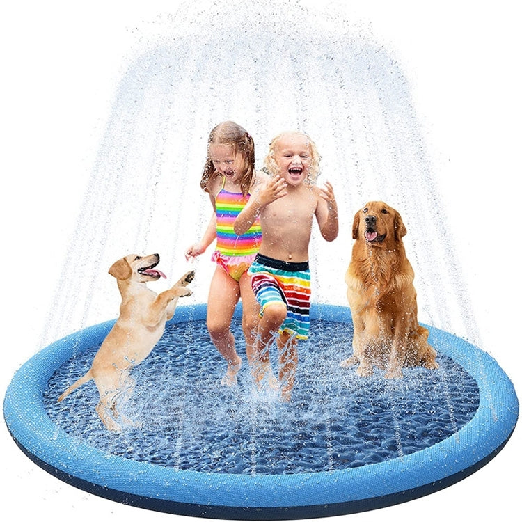 PVC Sprinkler Splash Mat for Kids Outdoor Lawn Water Fun, Diameter: 190cm, 190cm