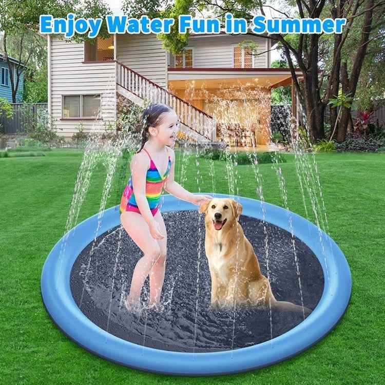PVC Sprinkler Splash Mat for Kids Outdoor Lawn Water Fun, Diameter: 190cm