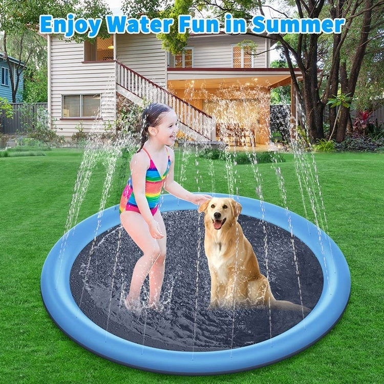 PVC Sprinkler Splash Mat for Kids Outdoor Lawn Water Fun, Diameter: 190cm, 190cm