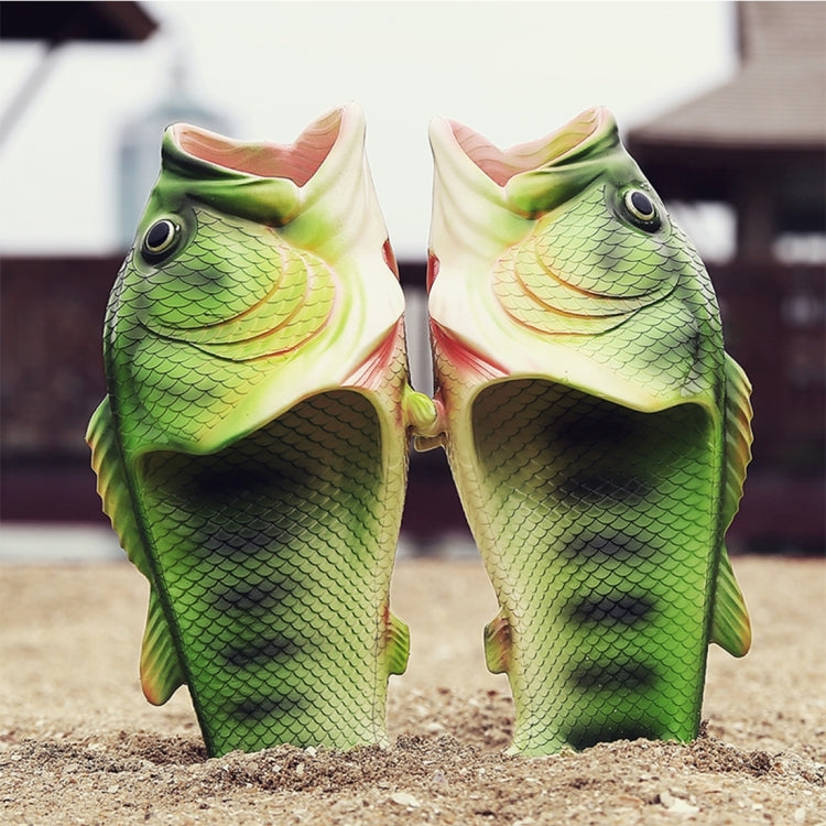 Fish Style EVA Material Summer Beach Sandals Simulation Fish Beach Slippers for Men and Women, Size: 38#