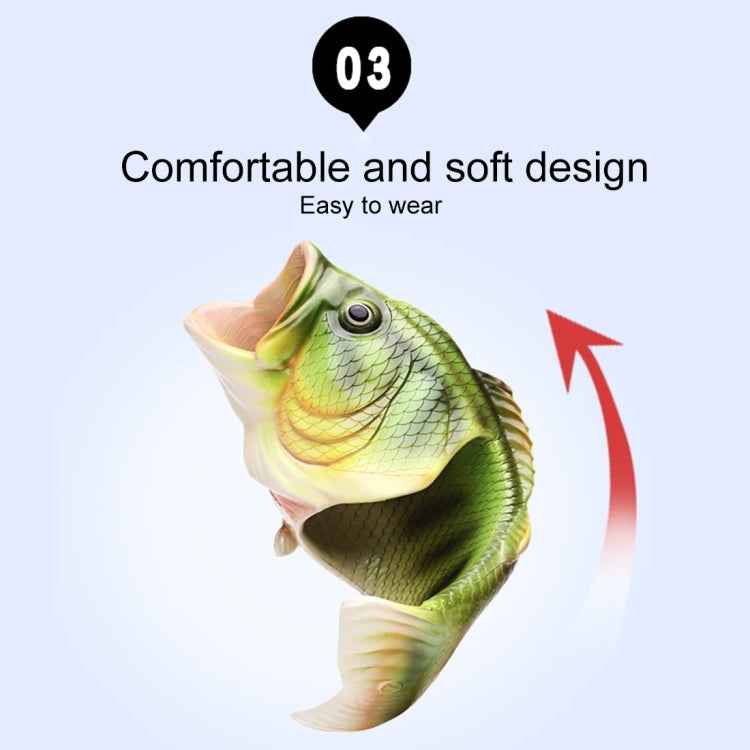Fish Style EVA Material Summer Beach Sandals Simulation Fish Beach Slippers for Men, Size: 40#