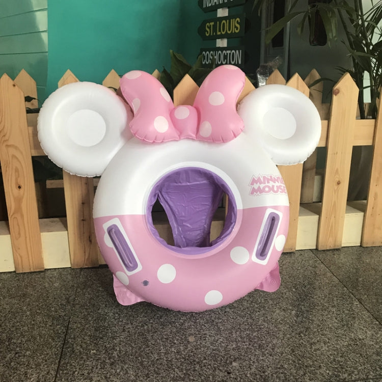 Baby Cartoon Inflatable Swimming Ring Lifesaving Ring Axillary Ring Suitable for Children Aged 2-6, Size: 86x65cm, Size: 86x65cm (Black Red), Size: 86x65cm (Pink + White)