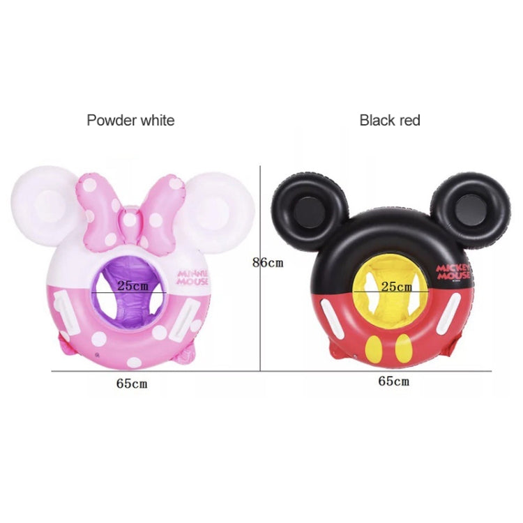 Baby Cartoon Inflatable Swimming Ring Lifesaving Ring Axillary Ring Suitable for Children Aged 2-6, Size: 86x65cm, Size: 86x65cm (Black Red), Size: 86x65cm (Pink + White)