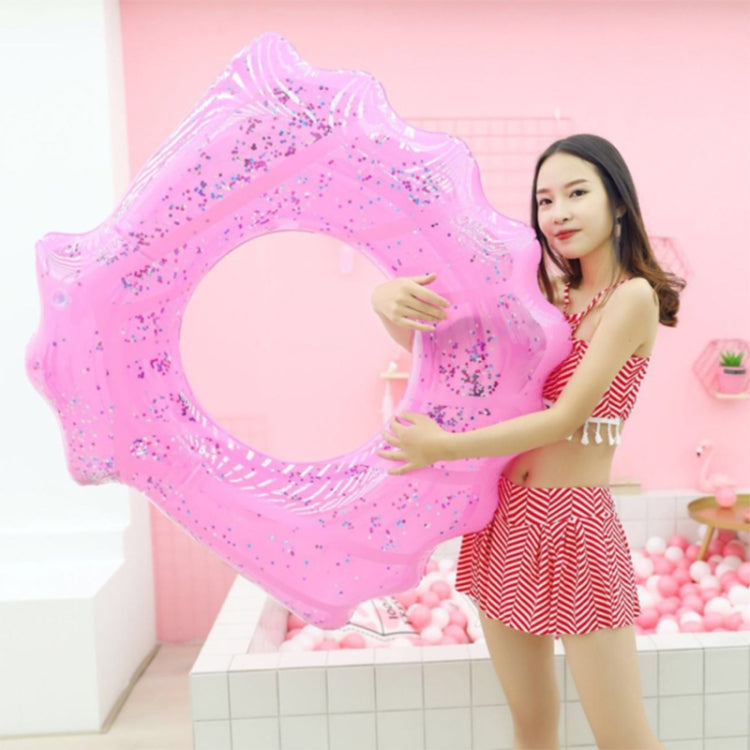 Shell Shape Inflatable Swimming Ring Lifesaving Ring Axillary Ring, Size: L,100x110cm