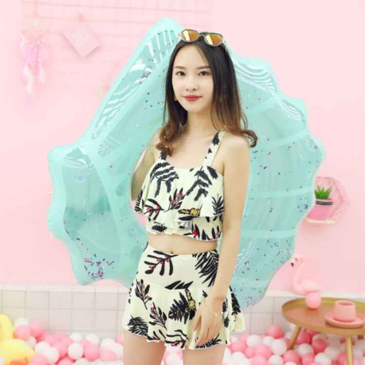 Shell Shape Inflatable Swimming Ring Lifesaving Ring Axillary Ring, Size: L,100x110cm