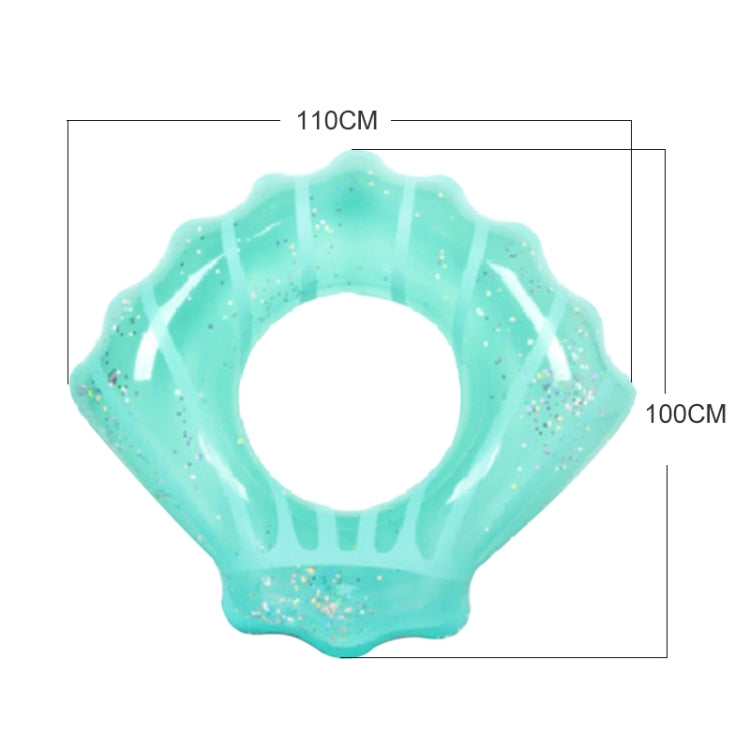 Shell Shape Inflatable Swimming Ring Lifesaving Ring Axillary Ring, Size: L,100x110cm