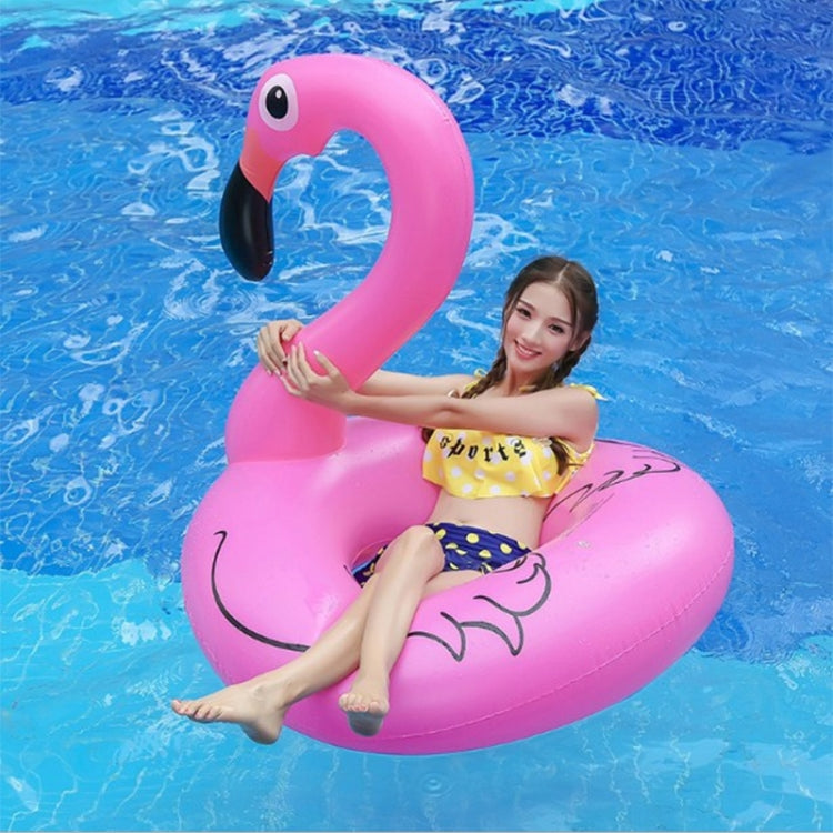 Summer Inflatable Flamingo Shaped Float Pool Lounge Swimming Ring Floating Bed Raft, Size: 90cm, Size: 90cm