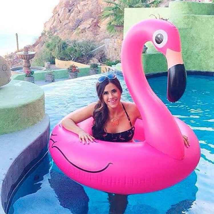 Summer Inflatable Flamingo Shaped Float Pool Lounge Swimming Ring Floating Bed Raft, Size: 120cm, Size: 120cm