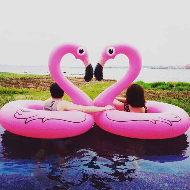 Summer Inflatable Flamingo Shaped Float Pool Lounge Swimming Ring Floating Bed Raft, Size: 120cm, Size: 120cm