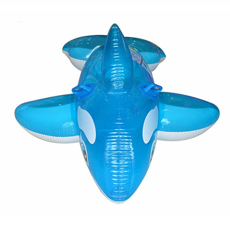 Summer Water Fun Inflatable Blue Whale Shaped Pool Ride-on Swimming Ring Floats, Size: 151*117cm, Blue Whale
