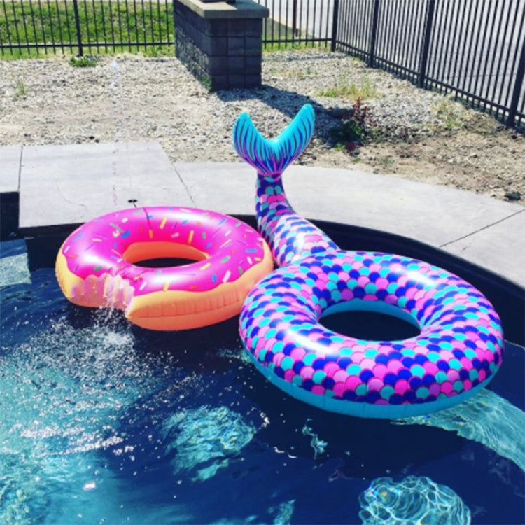 Inflatable Large Mermaid Tail Pool Lounge Swimming Ring Floating Raft Floats, Size: 170*120cm, 170*120cm