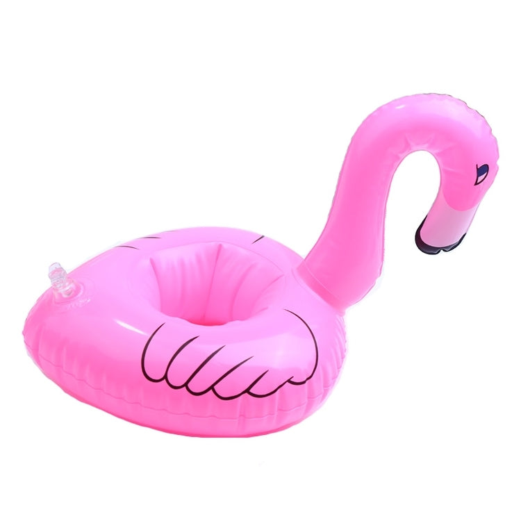 Inflatable Flamingo Shaped Floating Drink Holder, Inflated Size: About 17.5 x 17 x 15.5cm, Flamingo