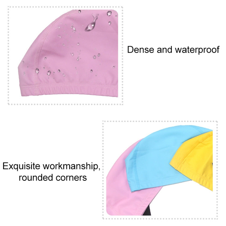 Adult Waterproof PU Coating Stretchy Swimming Cap Keep Long Hair Dry Ear Protection Swim Cap