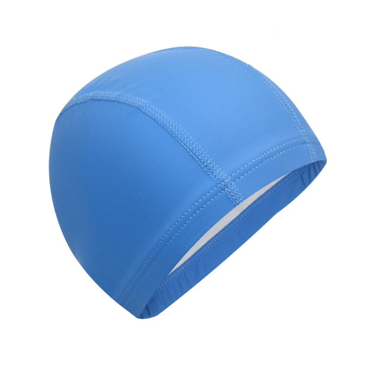 Adult Waterproof PU Coating Stretchy Swimming Cap Keep Long Hair Dry Ear Protection Swim Cap