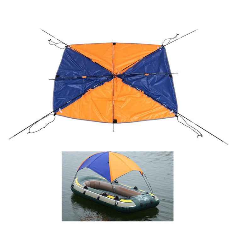 68349 Folding Awning Canoe Rubber Inflatable Boat Parasol Tent for 3 Person,Boat is not Included