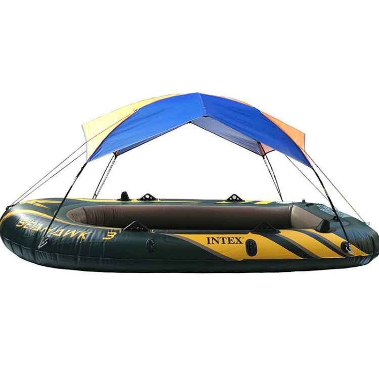 68351 Folding Awning Canoe Rubber Inflatable Boat Parasol Tent for 4 Person,Boat is not Included
