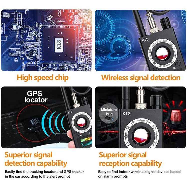 K18 Anti-sneak Sneak Shot Wireless GPS Detector Wireless Signal Detector