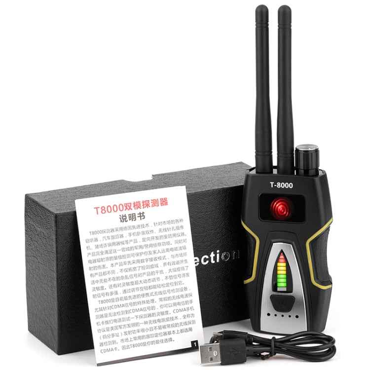 T-8000 RF Signal Detector GSM Audio Finder GPS Scan Detector