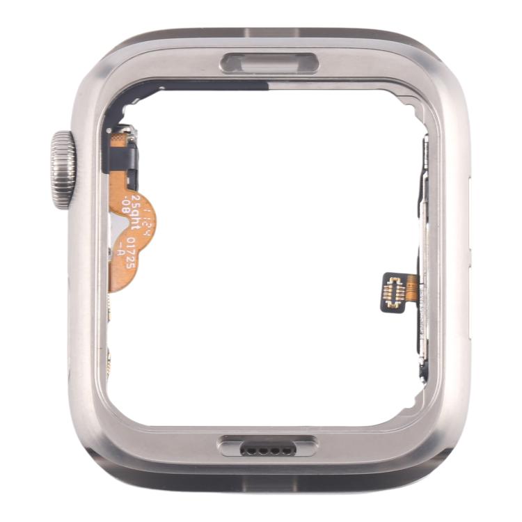 For Apple Watch Series 5 44mm LTE Stainless Steel Middle Frame Bezel Plate with Crown Spin Axis Flex Cable
