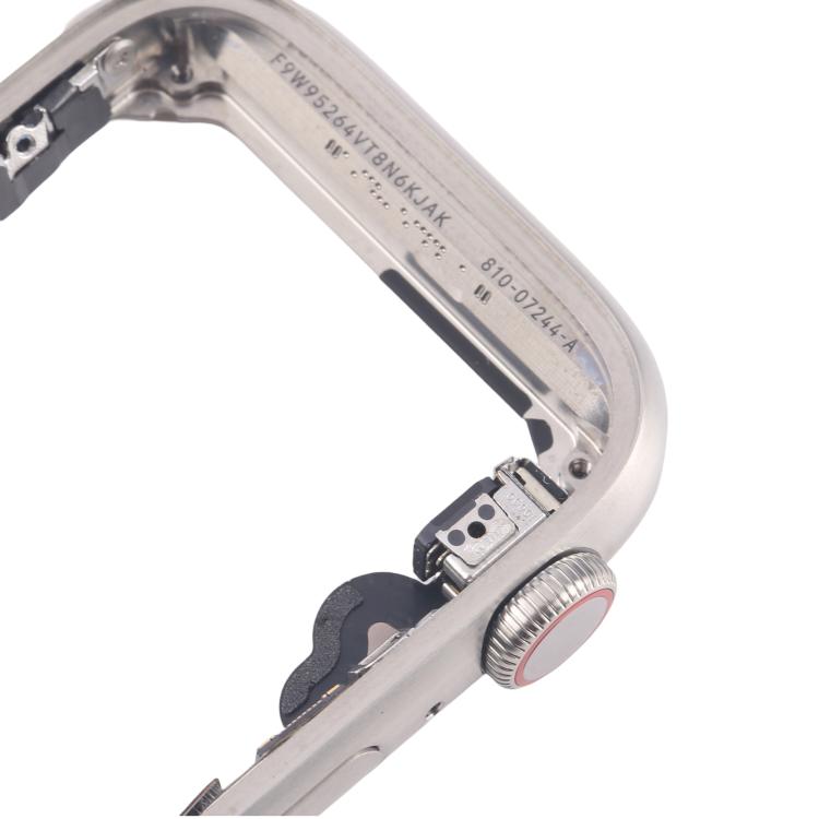 For Apple Watch Series 5 44mm LTE Stainless Steel Middle Frame Bezel Plate with Crown Spin Axis Flex Cable