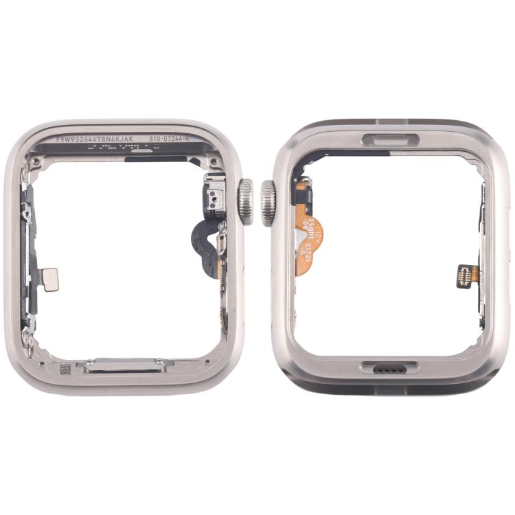 For Apple Watch Series 5 40mm LTE Stainless Steel Middle Frame Bezel Plate with Crown Spin Axis Flex Cable