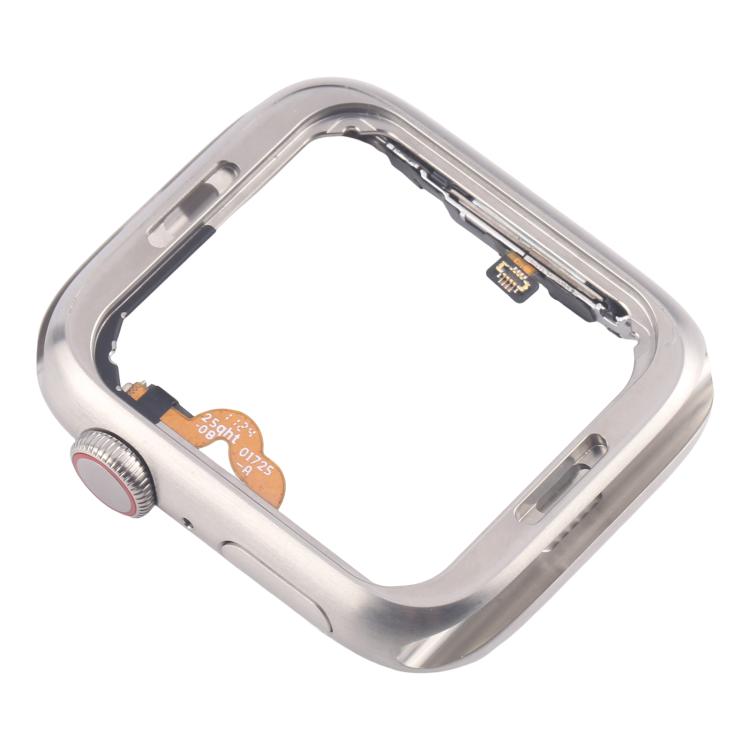 For Apple Watch Series 5 40mm LTE Stainless Steel Middle Frame Bezel Plate with Crown Spin Axis Flex Cable