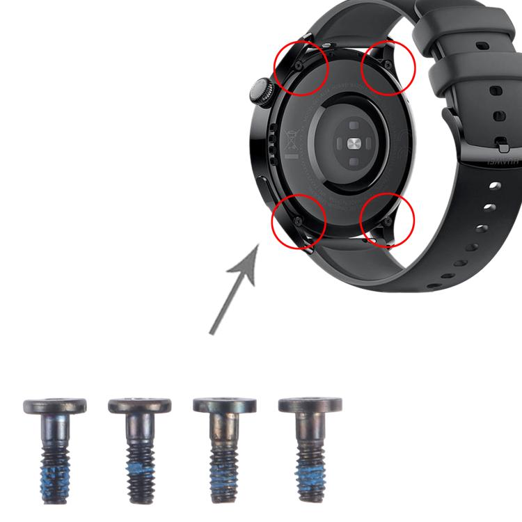 For Huawei Watch 3 / 3 Pro 4pcs/Set Back Cover Screws