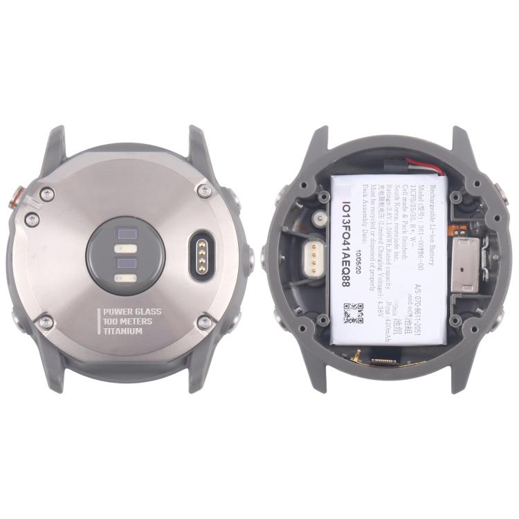 For Garmin Fenix 6x Original Disassembled Back Cover