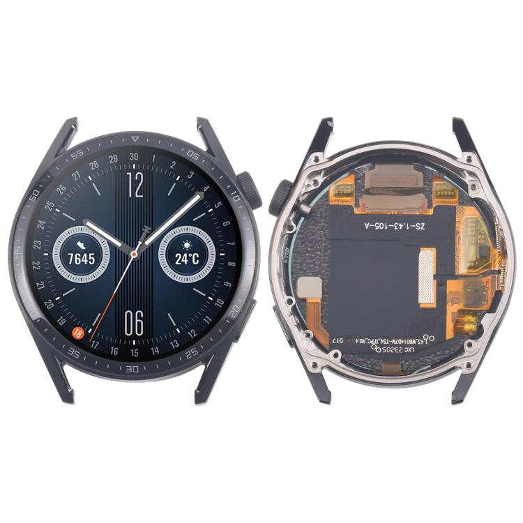 For Huawei Watch GT 3 46mm JPT-B19 Dual Cable LCD Screen Digitizer Full Assembly with Frame, For Huawei Watch GT 3 46mm(Dual Cable)