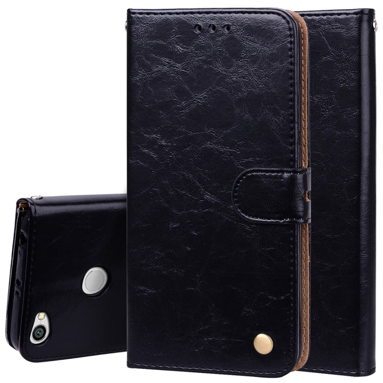 For Xiaomi  Redmi Note 5A Pro / Prime Business Style Oil Wax Texture Horizontal Flip Leather Case with Holder & Card Slots & Wallet & Lanyard