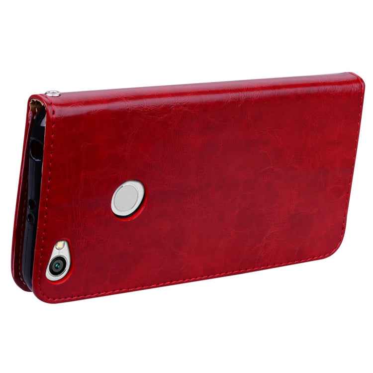 For Xiaomi  Redmi Note 5A Pro / Prime Business Style Oil Wax Texture Horizontal Flip Leather Case with Holder & Card Slots & Wallet & Lanyard