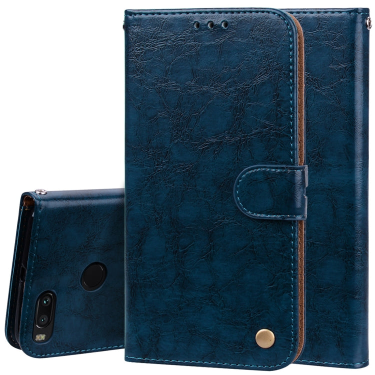 For Xiaomi Mi A1 & 5X Business Style Oil Wax Texture Horizontal Flip Leather Case with Holder & Card Slots & Wallet & Lanyard, For Xiaomi Mi A1, For Xiaomi Mi A1 & 5X