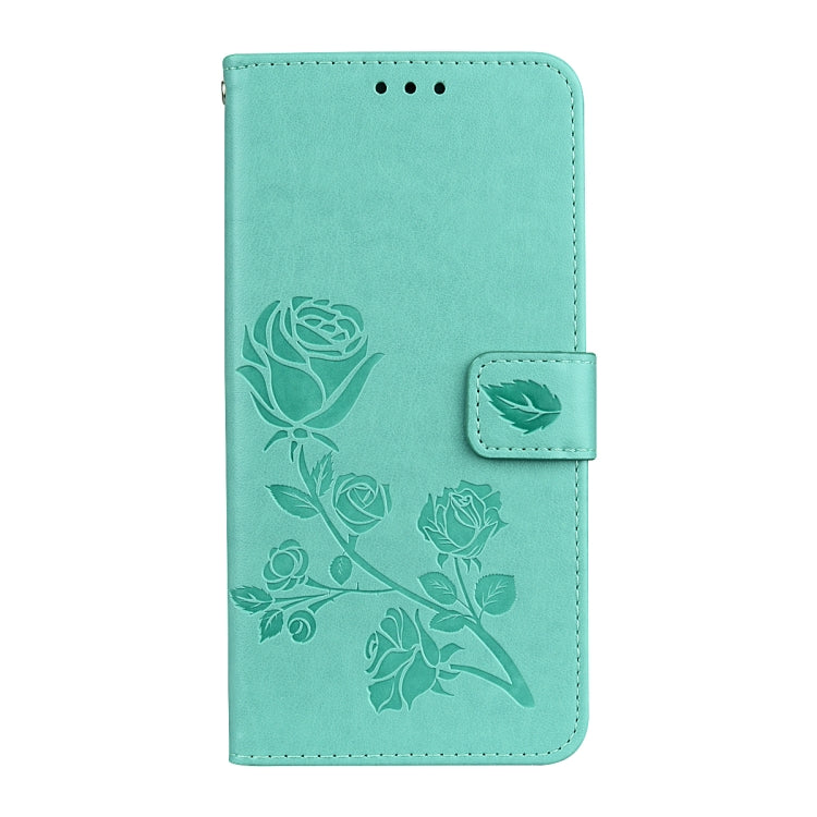 Funda de piel sintética con tapa horizontal, diseño ecológico, con relieve rosa, ranuras para tarjetas y billetera para Xiaomi Redmi 5 Plus.