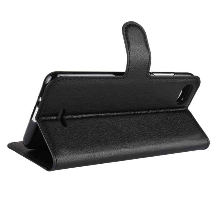 Litchi Texture Horizontal Flip Leather Case for Xiaomi Redmi 6A, with Wallet & Holder & Card Slots