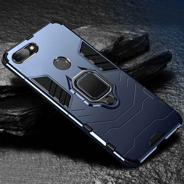 PC + TPU Shockproof Protective Case with Magnetic Ring Holder for Xiaomi Mi 8 Lite
