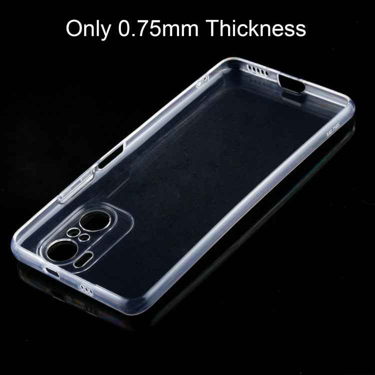 For Xiaomi Redmi K40 0.75mm Ultra-thin Transparent TPU Soft Protective Case