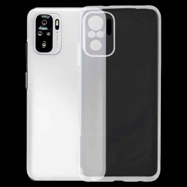 For Xiaomi Redmi Note 10 0.75mm Ultra-thin Transparent TPU Soft Protective Case