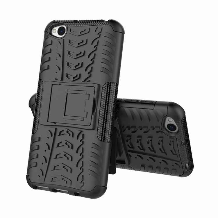 Tire Texture TPU+PC Shockproof Protective Case for Xiaomi Redmi Go, with Holder