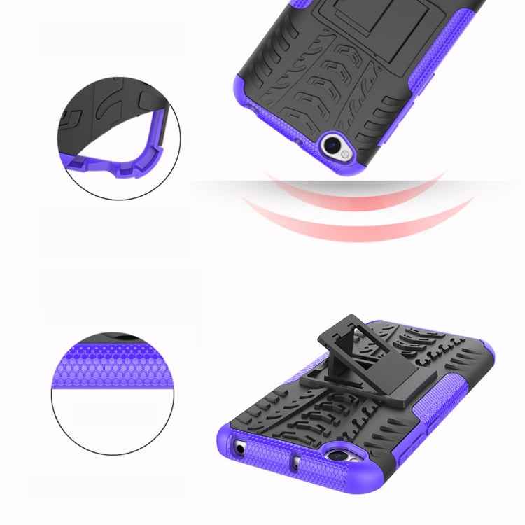 Tire Texture TPU+PC Shockproof Protective Case for Xiaomi Redmi Go, with Holder