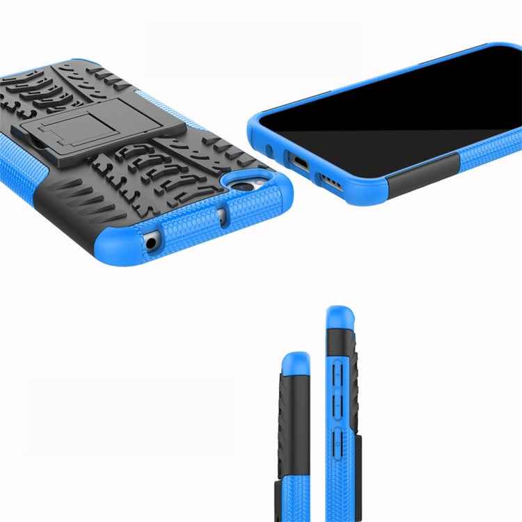 Tire Texture TPU+PC Shockproof Protective Case for Xiaomi Redmi Go, with Holder