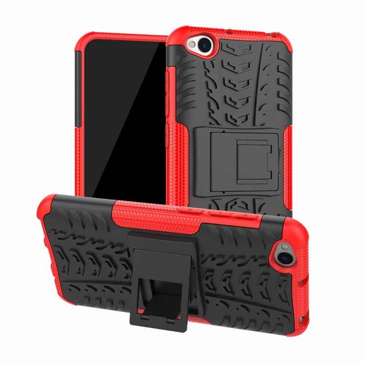 Tire Texture TPU+PC Shockproof Protective Case for Xiaomi Redmi Go, with Holder