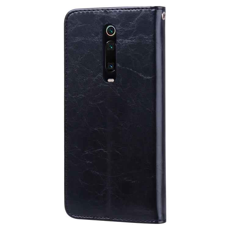 Business Style Oil Wax Texture Horizontal Flip Leather Case for Xiaomi Redmi K20 / K20 Pro, with Holder & Card Slots & Wallet