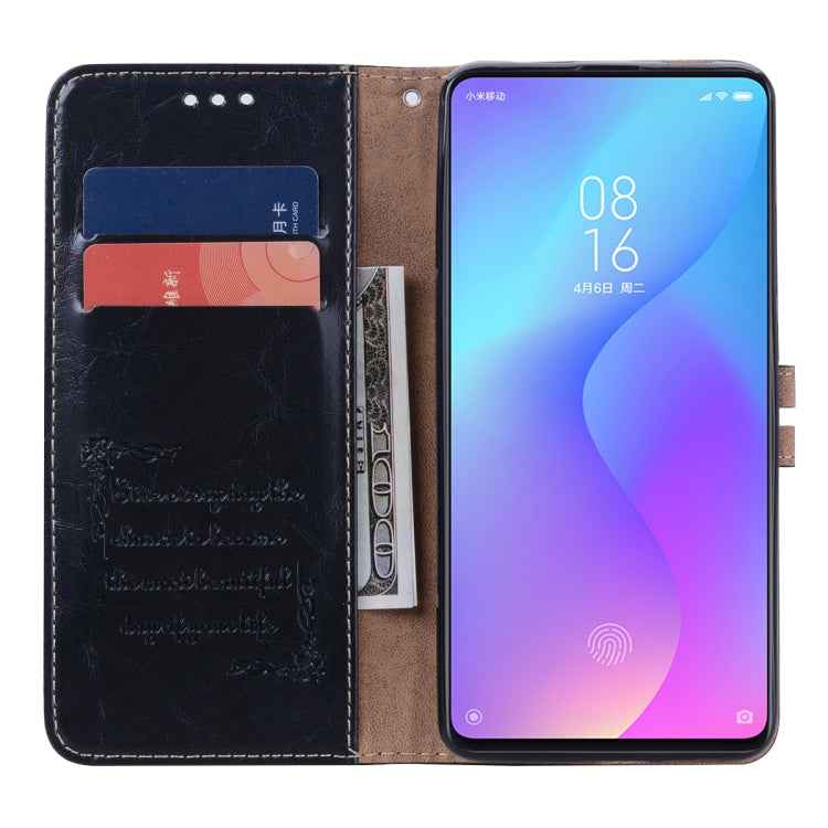 Business Style Oil Wax Texture Horizontal Flip Leather Case for Xiaomi Redmi K20 / K20 Pro, with Holder & Card Slots & Wallet